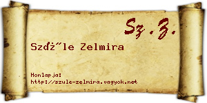 Szüle Zelmira névjegykártya
